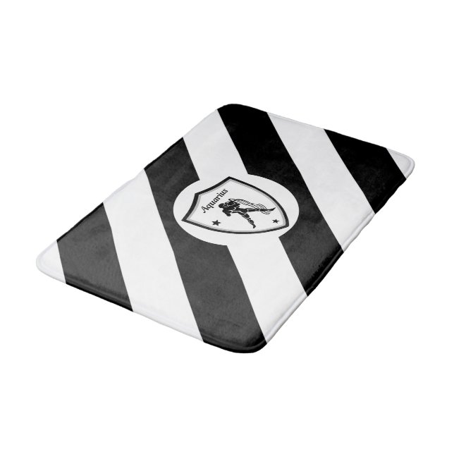 Aquarius symbol        bath mat (Angled)