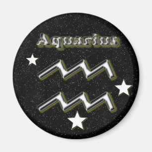Aquarius symbol magnet