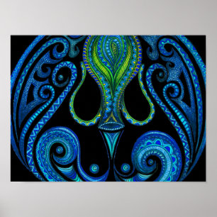 Aquarius Symbol Poster