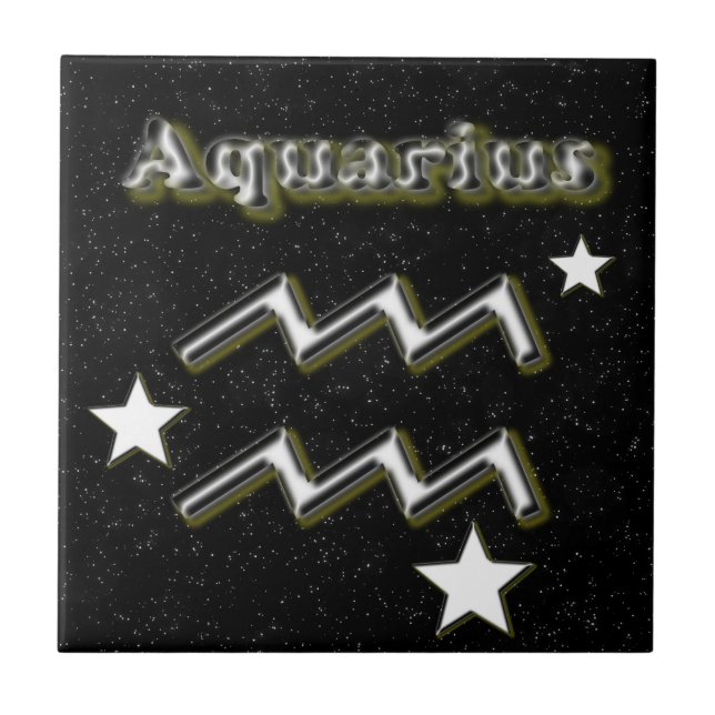 Aquarius symbol tile (Front)