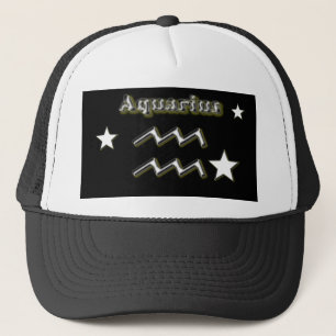 Aquarius symbol trucker hat
