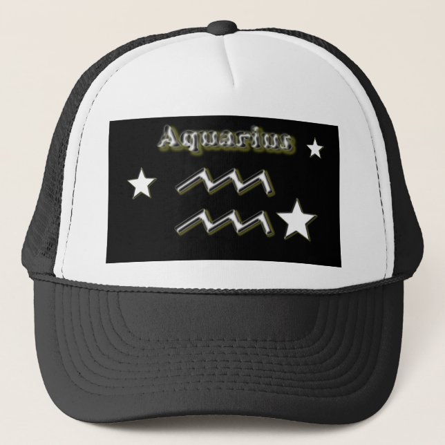Aquarius symbol trucker hat (Front)