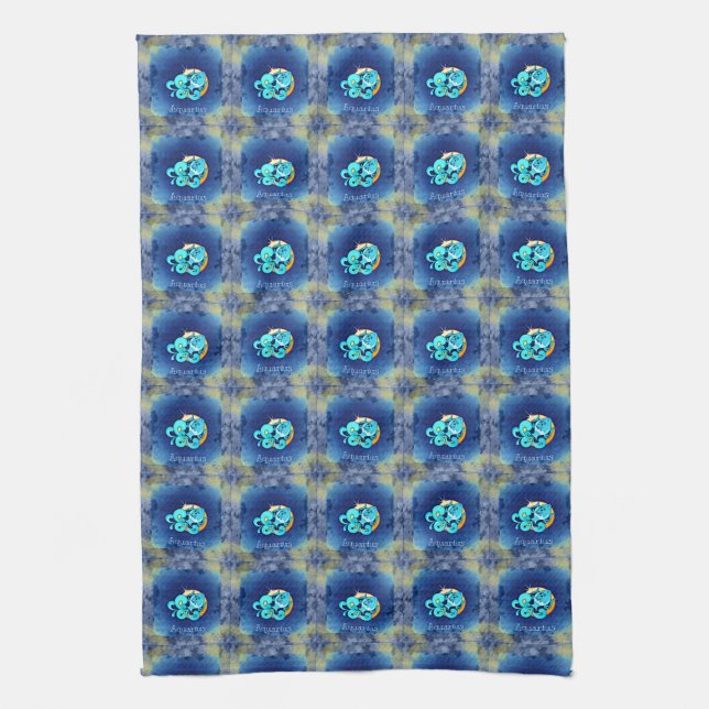 Aquarius Tea Towel (Vertical)