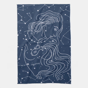 Aquarius Tea Towel