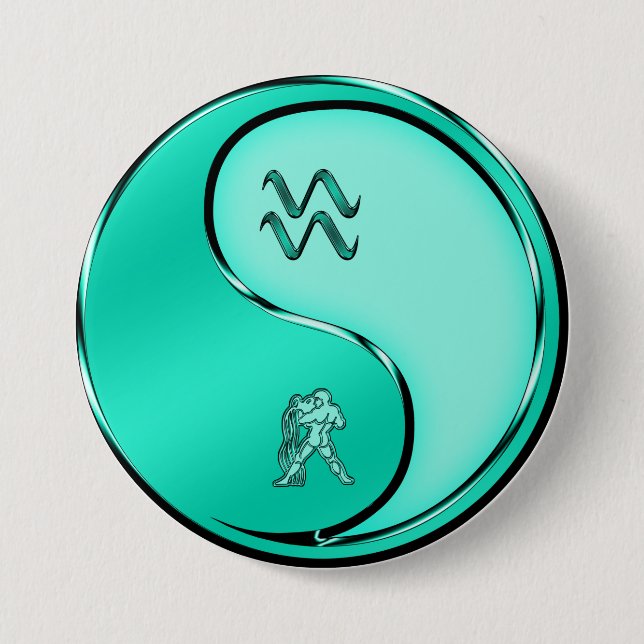 Aquarius the Water Bearer 7.5 Cm Round Badge (Front)