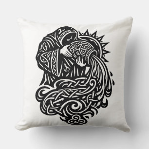 Aquarius — The Water Bearer by BurnsInHell Cushion