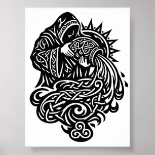 Aquarius — The Water Bearer by BurnsInHell Poster