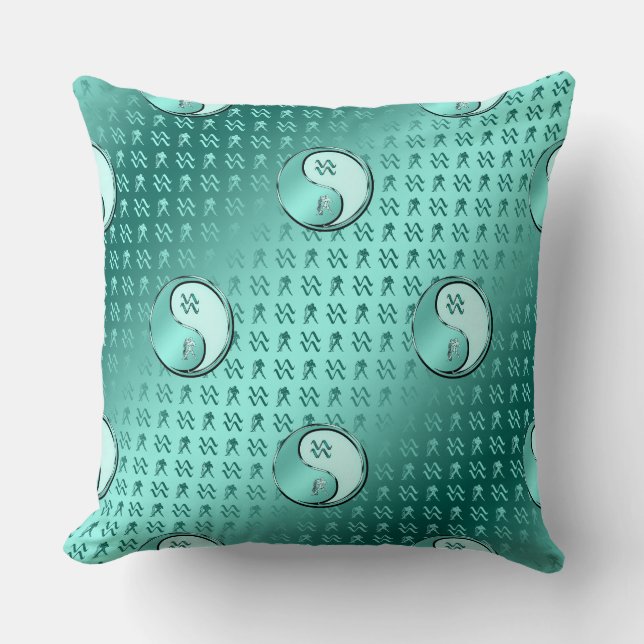 Aquarius the Water Bearer Cushion (Front)