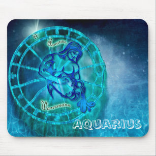 Aquarius the Water Bearer Horoscope Mouse Pad