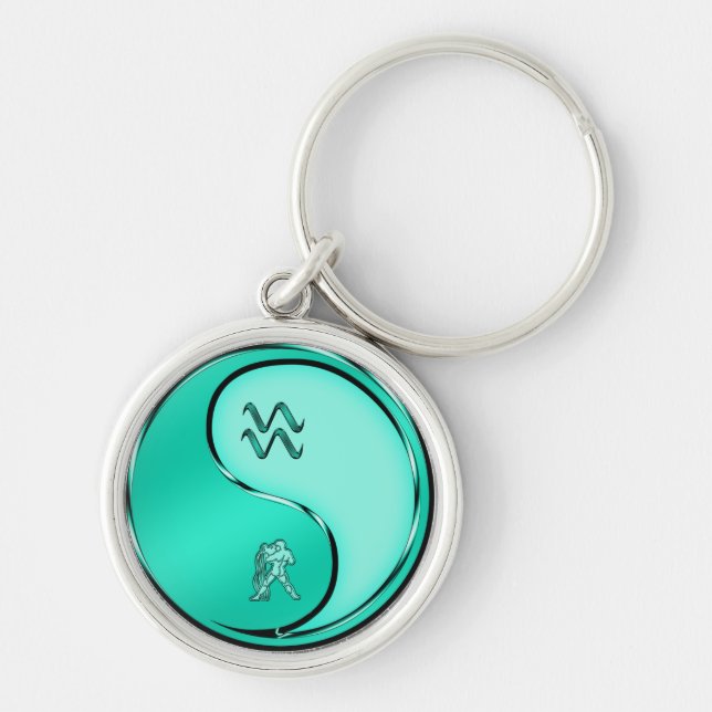 Aquarius the Water Bearer Key Ring (Front)