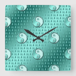 Aquarius the Water Bearer Square Wall Clock