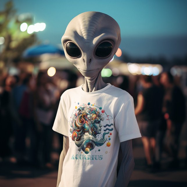 Aquarius The Water Bearer Zodiac Sign T-Shirt (Creator Uploaded)