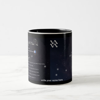 Aquarius The Zodiac Collection Two-Tone Coffee Mug