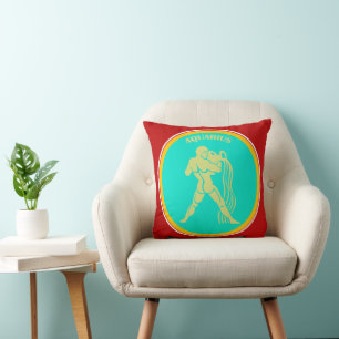Aquarius Throw Pillow