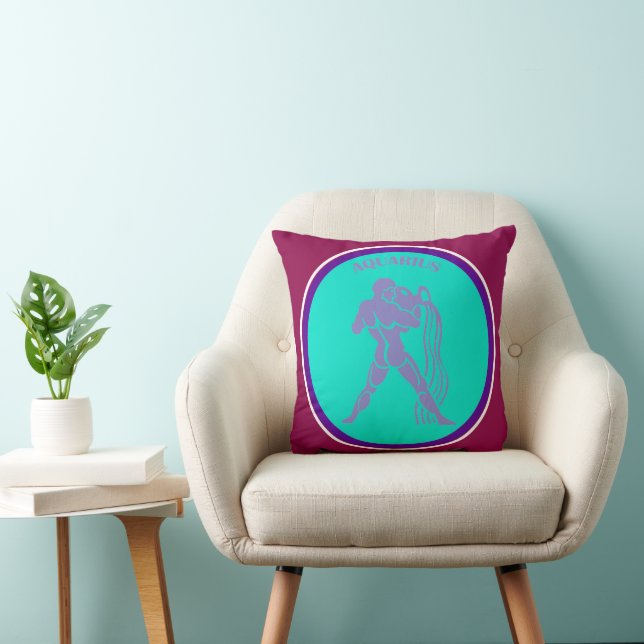 Aquarius Throw Pillow (Chair)