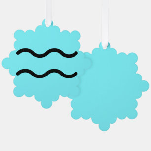 Aquarius tree decoration card