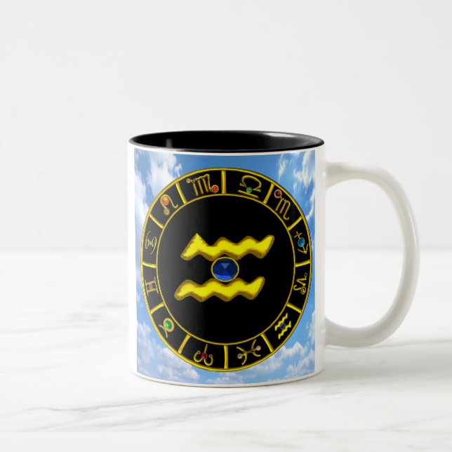 AQUARIUS Two-Tone COFFEE MUG (Right)