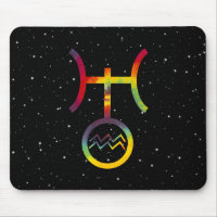 Aquarius Uranus Planetary Symbol Starry Tie Dye