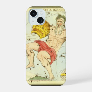 Aquarius, Vintage Constellation, Urania's Mirror iPhone 15 Case