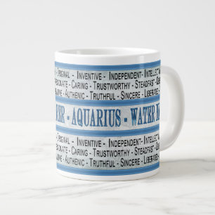 AQUARIUS -WATER BEARER - JUMBO MUG - TEXT