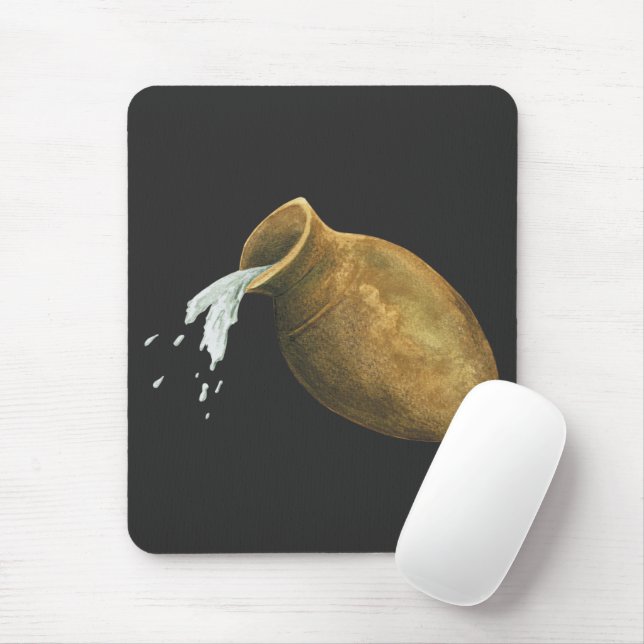 Aquarius water bearer star sign zodiac astrology  mouse pad (With Mouse)