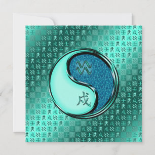 Aquarius & Water Dog Card