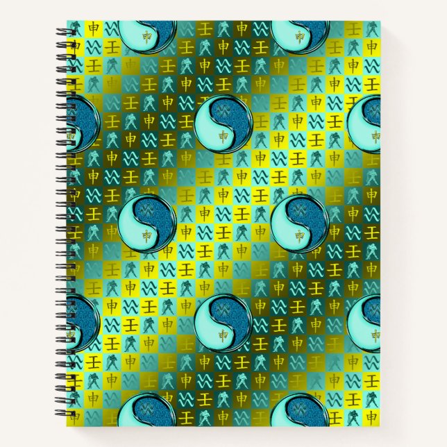 Aquarius & Water Monkey Notebook (Front)