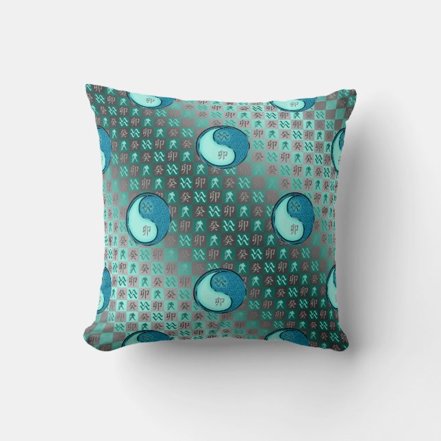 Aquarius & Water Rabbit Cushion (Front)