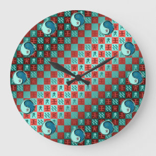 Aquarius & Water Tiger Large Clock