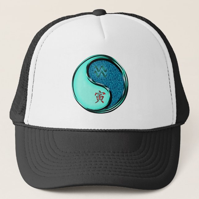 Aquarius & Water Tiger Trucker Hat (Front)