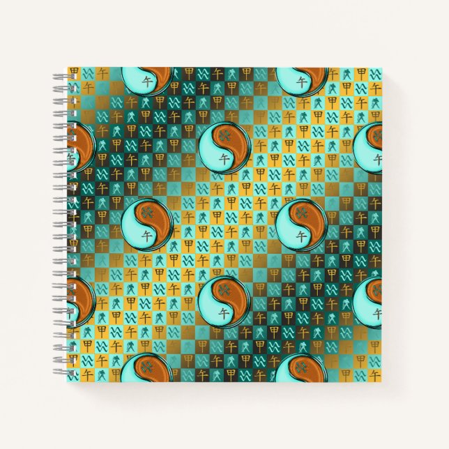 Aquarius & Wood Horse Notebook (Front)