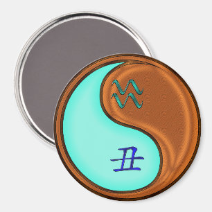 Aquarius & Wood Ox Magnet