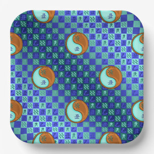 Aquarius & Wood Ox Paper Plate
