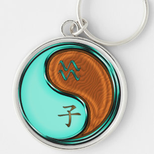 Aquarius & Wood Rat Key Ring