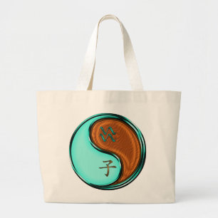 Aquarius & Wood Rat Large Tote Bag