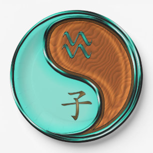 Aquarius & Wood Rat Paper Plate