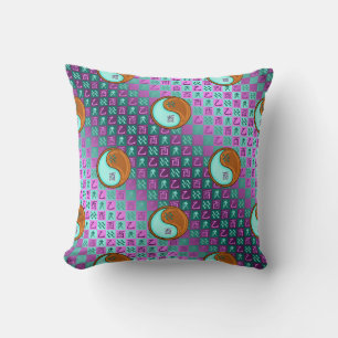 Aquarius & Wood Rooster Cushion