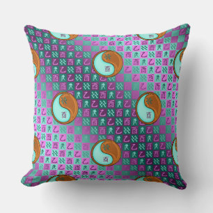 Aquarius & Wood Rooster Cushion