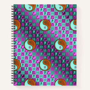 Aquarius & Wood Rooster Notebook