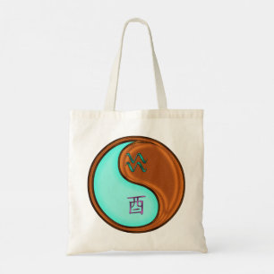 Aquarius & Wood Rooster Tote Bag