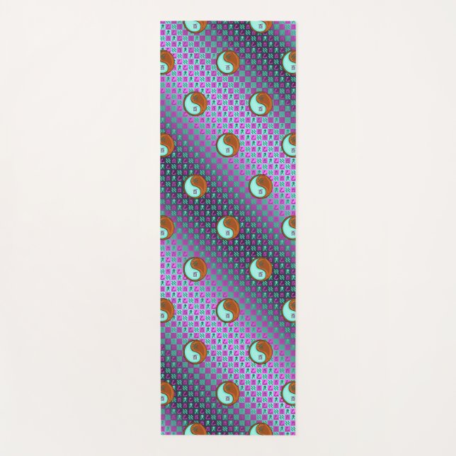 Aquarius & Wood Rooster Yoga Mat (Front)