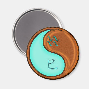 Aquarius & Wood Snake Magnet