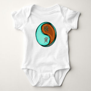 Aquarius & Wood Tiger Baby Bodysuit