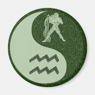 Aquarius Yin Yang Magnet