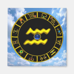 Aquarius / Zodiac Birthday Signs Magnet
