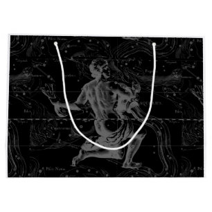 Aquarius Zodiac Constellation Engraving Hevelius Large Gift Bag