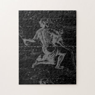 Aquarius Zodiac Constellation Hevelius 1690 Jigsaw Puzzle