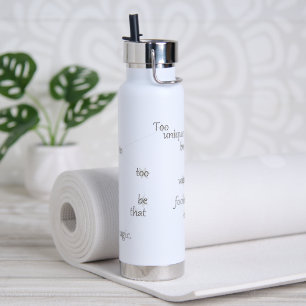 Aquarius Zodiac Fun Inspiring DailyUse Custom Gift Water Bottle