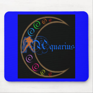 Aquarius Zodiac Mouse Pad