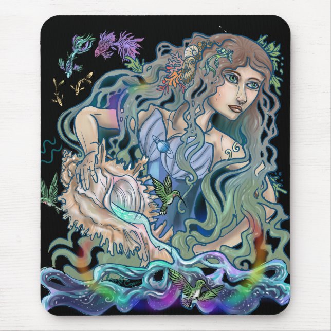 Aquarius Zodiac Mouse Pad (Front)